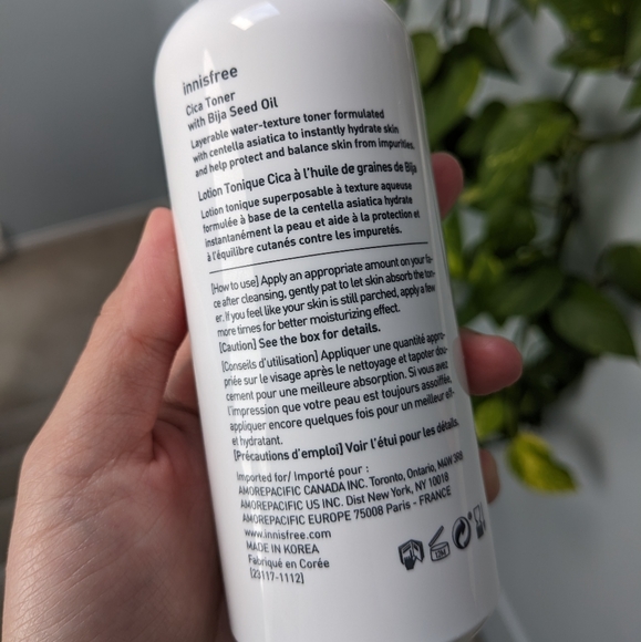 Innisfree Cica toner with bija seed oil - Picture 2 of 3